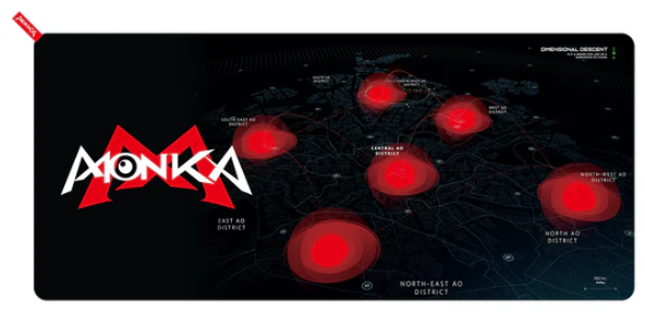 MOUSE PAD G50 Monka NEGRO ROJO MonkaN