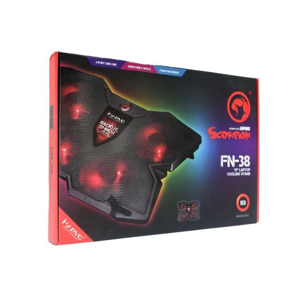 VENTILADOR LINEA SCORPION FN-38 MARVO LUZ ROJA