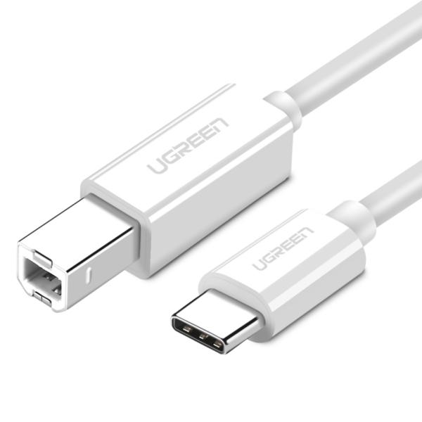 CABLE USB TIPO CA USB TIPO B IMPRESORA 2.0 US241 40417 UGREEN BLANCO