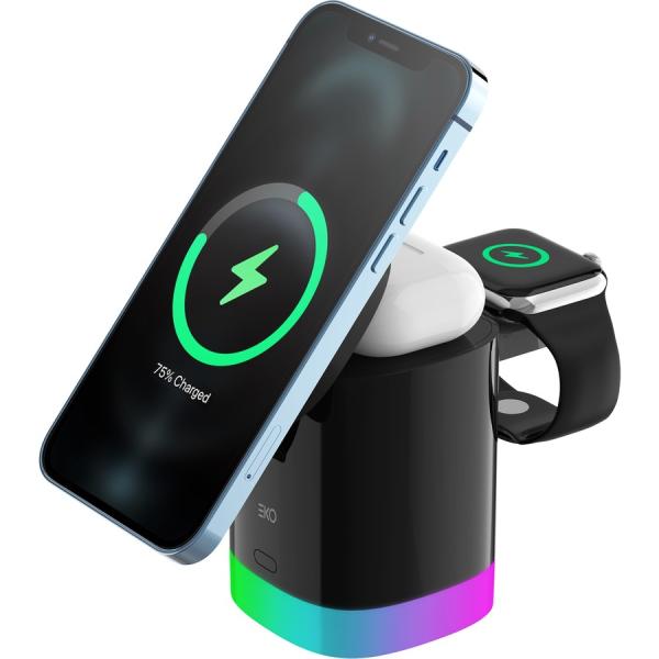 CARGADOR INALAMBRICO T15 NEGRO