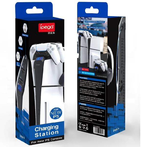 ESTANTE CARGADOR PARA PS5 PG-P5S016 IPEGA BLANCO